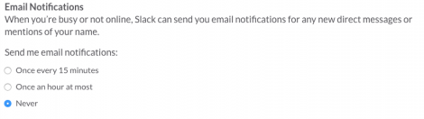 email slack notifications