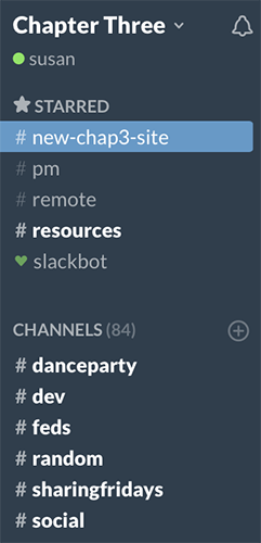 slack sidebar